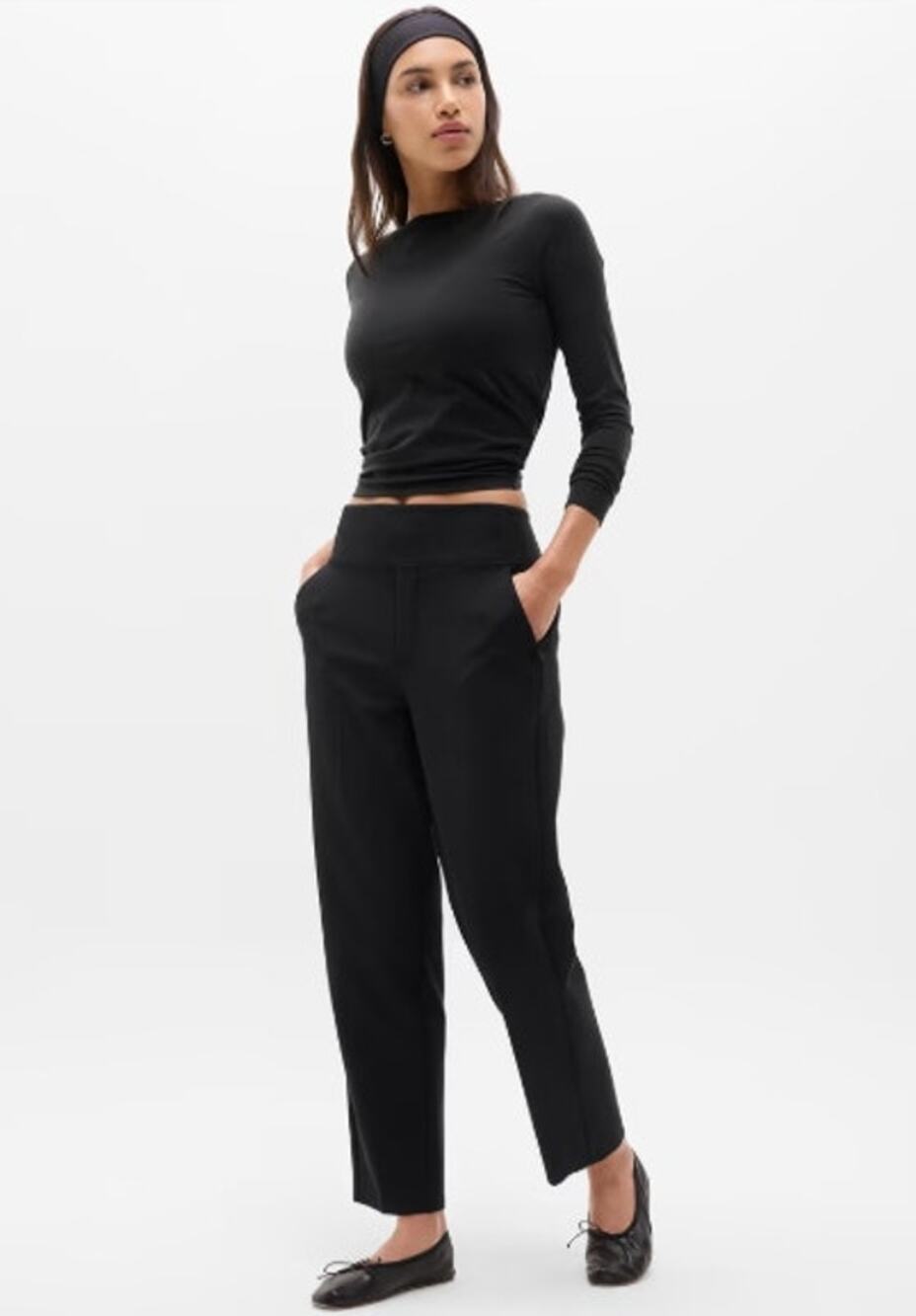 NWOT Athleta Endless High Rise Pant Black Size 8